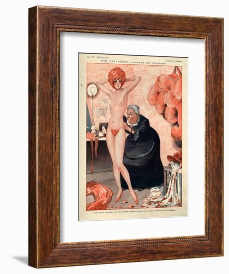 1920s France La Vie Parisienne Magazine Plate-null-Framed Giclee Print