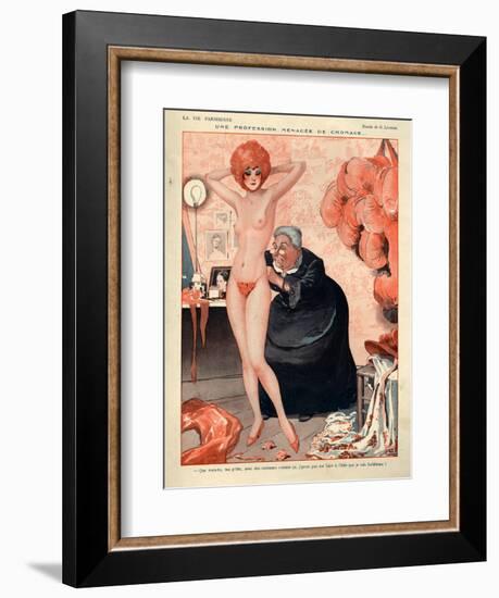 1920s France La Vie Parisienne Magazine Plate-null-Framed Giclee Print