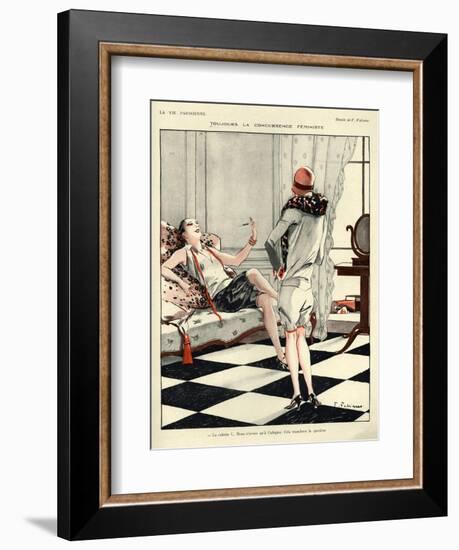 1920s France La Vie Parisienne Magazine Plate-null-Framed Giclee Print