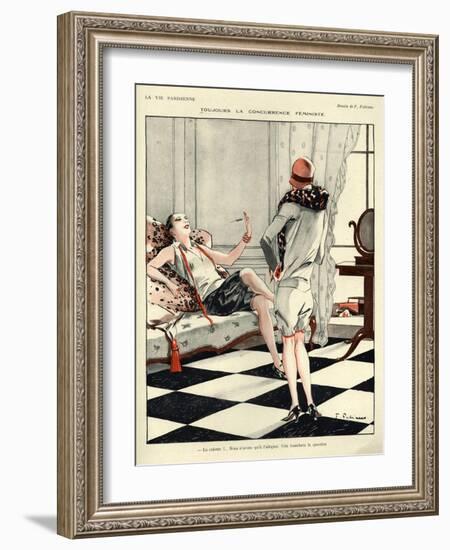 1920s France La Vie Parisienne Magazine Plate-null-Framed Giclee Print