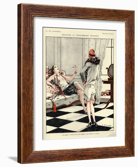 1920s France La Vie Parisienne Magazine Plate-null-Framed Giclee Print