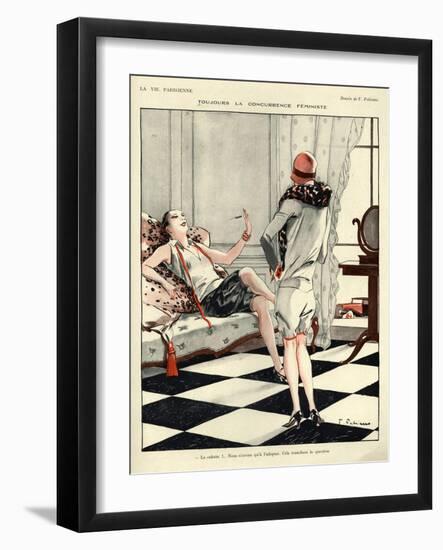 1920s France La Vie Parisienne Magazine Plate-null-Framed Giclee Print