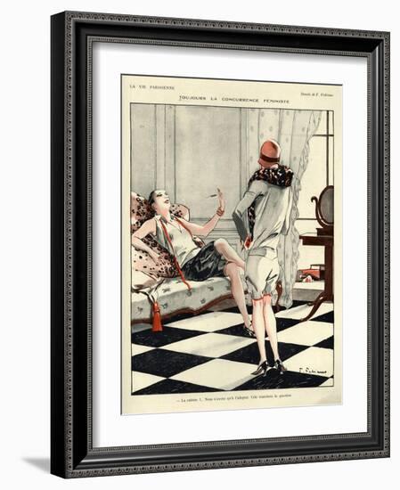 1920s France La Vie Parisienne Magazine Plate-null-Framed Giclee Print