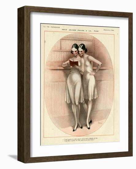 1920s France La Vie Parisienne Magazine Plate-null-Framed Giclee Print