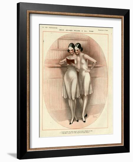 1920s France La Vie Parisienne Magazine Plate-null-Framed Giclee Print