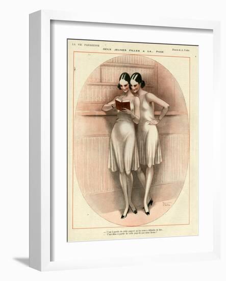 1920s France La Vie Parisienne Magazine Plate-null-Framed Giclee Print