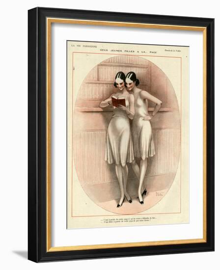 1920s France La Vie Parisienne Magazine Plate-null-Framed Giclee Print