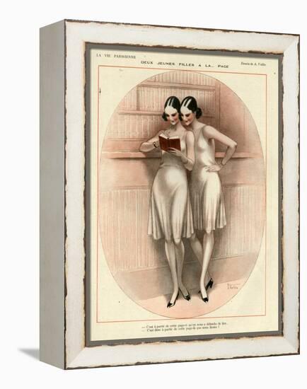 1920s France La Vie Parisienne Magazine Plate-null-Framed Premier Image Canvas