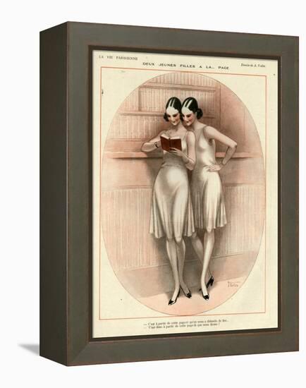 1920s France La Vie Parisienne Magazine Plate-null-Framed Premier Image Canvas