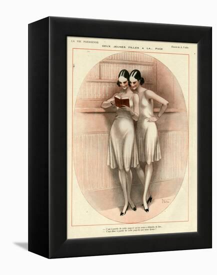 1920s France La Vie Parisienne Magazine Plate-null-Framed Premier Image Canvas