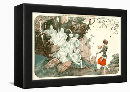 1920s France La Vie Parisienne Magazine Plate-null-Framed Premier Image Canvas