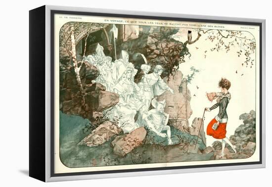 1920s France La Vie Parisienne Magazine Plate-null-Framed Premier Image Canvas