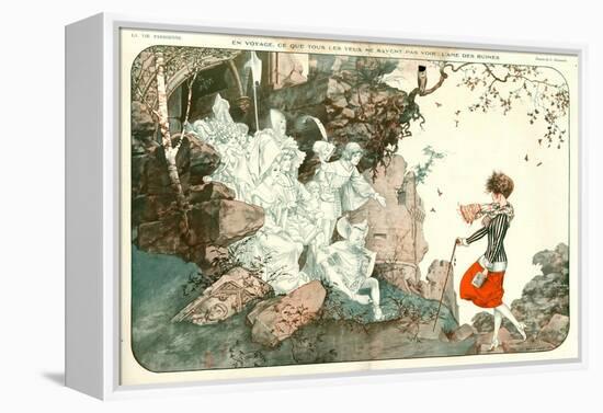 1920s France La Vie Parisienne Magazine Plate-null-Framed Premier Image Canvas