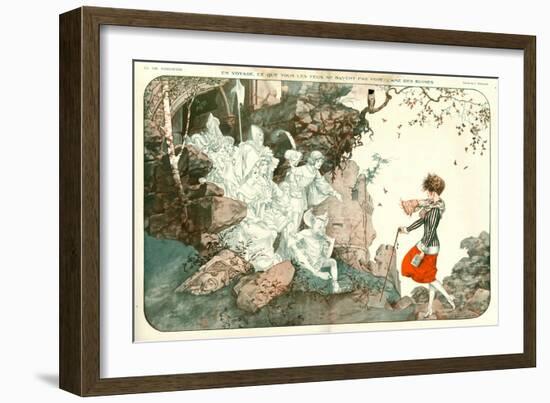 1920s France La Vie Parisienne Magazine Plate-null-Framed Giclee Print