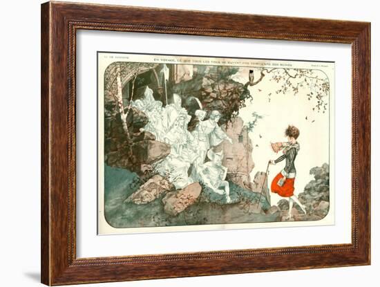 1920s France La Vie Parisienne Magazine Plate-null-Framed Giclee Print