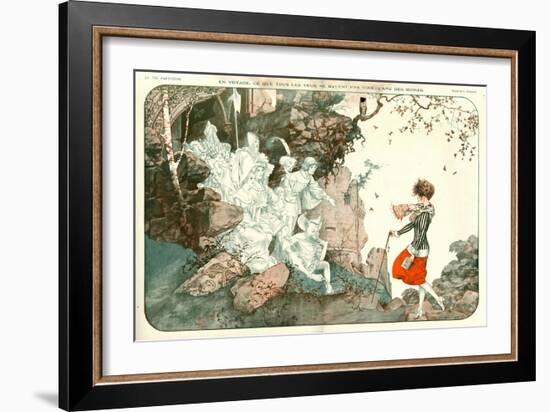 1920s France La Vie Parisienne Magazine Plate-null-Framed Giclee Print