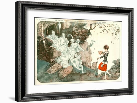 1920s France La Vie Parisienne Magazine Plate-null-Framed Giclee Print