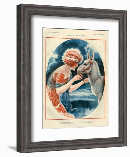 1920s France La Vie Parisienne Magazine Plate-null-Framed Giclee Print