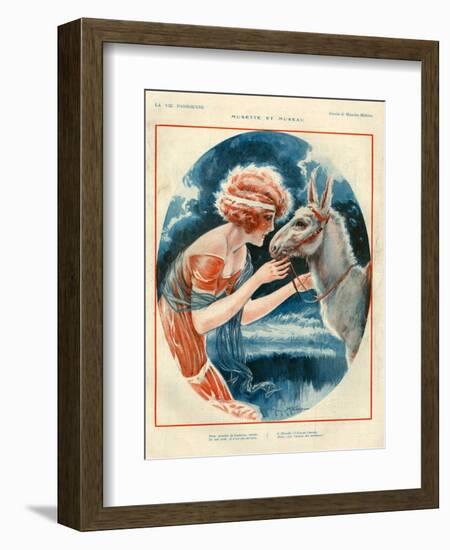 1920s France La Vie Parisienne Magazine Plate-null-Framed Giclee Print