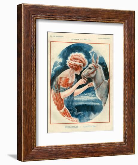 1920s France La Vie Parisienne Magazine Plate-null-Framed Giclee Print