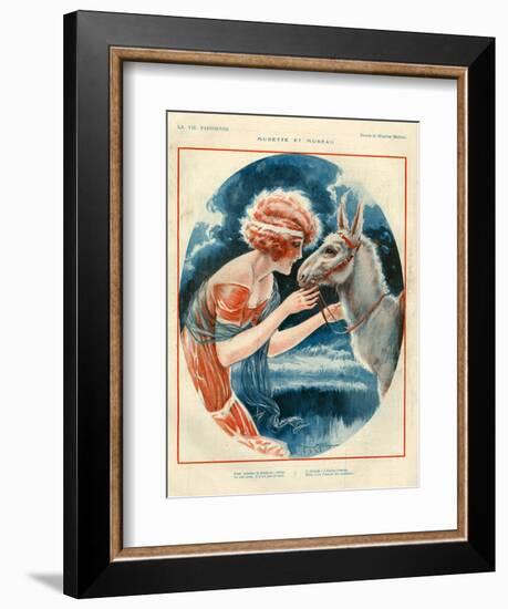 1920s France La Vie Parisienne Magazine Plate-null-Framed Giclee Print