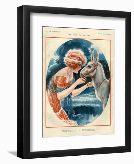 1920s France La Vie Parisienne Magazine Plate-null-Framed Giclee Print