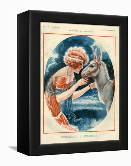 1920s France La Vie Parisienne Magazine Plate-null-Framed Premier Image Canvas