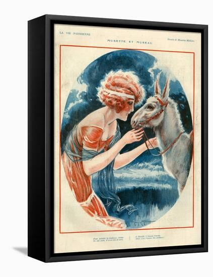 1920s France La Vie Parisienne Magazine Plate-null-Framed Premier Image Canvas