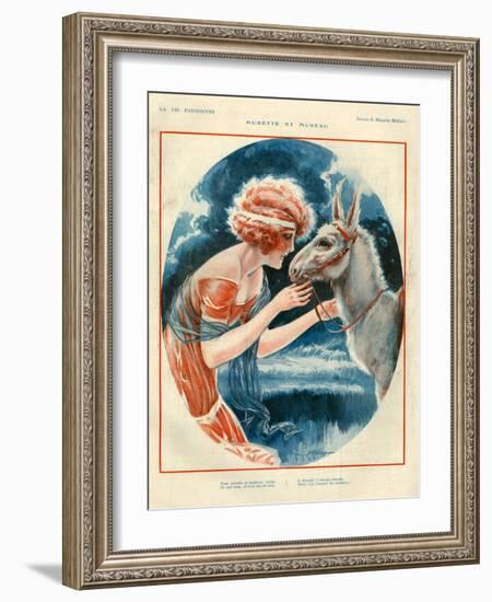 1920s France La Vie Parisienne Magazine Plate-null-Framed Giclee Print