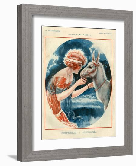 1920s France La Vie Parisienne Magazine Plate-null-Framed Giclee Print