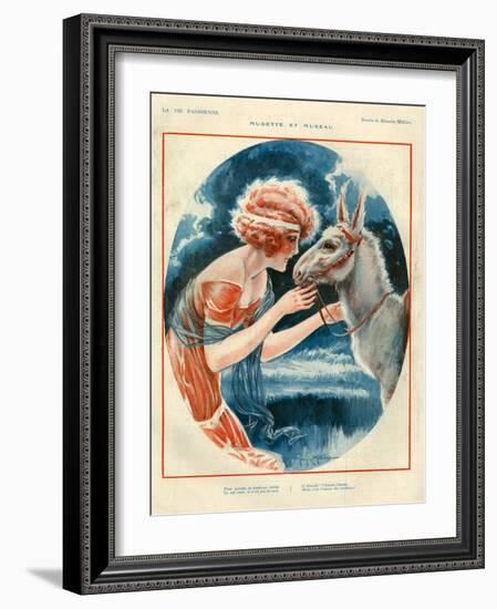 1920s France La Vie Parisienne Magazine Plate-null-Framed Giclee Print