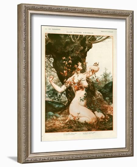 1920s France La Vie Parisienne Magazine Plate-null-Framed Giclee Print