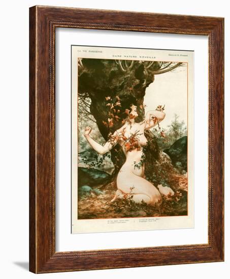 1920s France La Vie Parisienne Magazine Plate-null-Framed Giclee Print