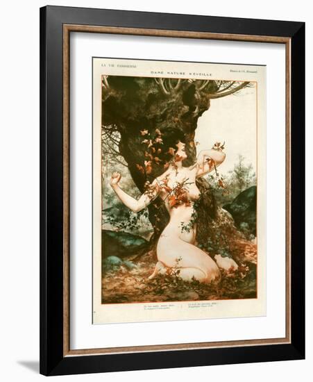 1920s France La Vie Parisienne Magazine Plate-null-Framed Giclee Print