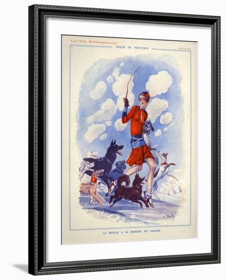 1920s France La Vie Parisienne Magazine Plate-null-Framed Giclee Print