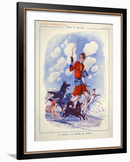 1920s France La Vie Parisienne Magazine Plate-null-Framed Giclee Print