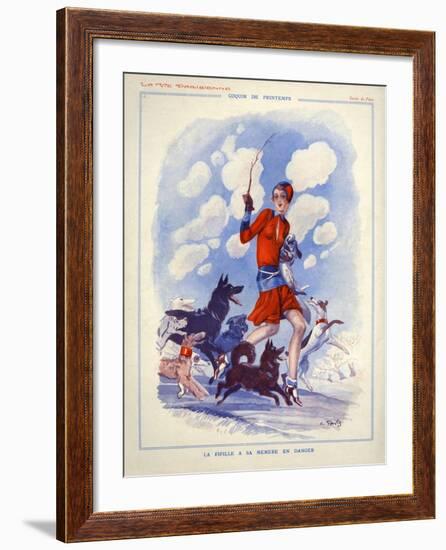 1920s France La Vie Parisienne Magazine Plate-null-Framed Giclee Print