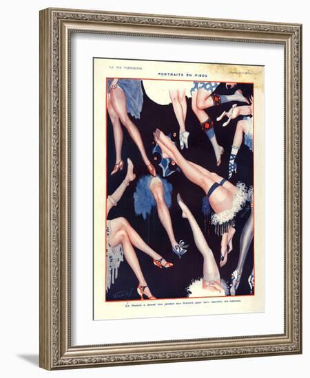 1920s France La Vie Parisienne Magazine Plate-null-Framed Giclee Print