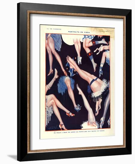 1920s France La Vie Parisienne Magazine Plate-null-Framed Giclee Print