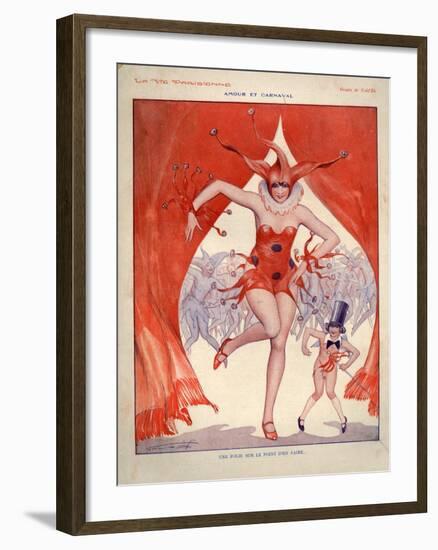 1920s France La Vie Parisienne Magazine Plate-null-Framed Giclee Print