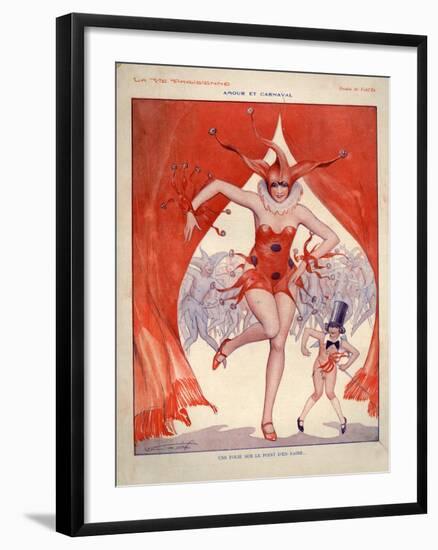 1920s France La Vie Parisienne Magazine Plate-null-Framed Giclee Print