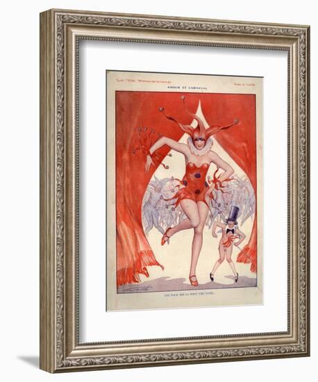 1920s France La Vie Parisienne Magazine Plate--Framed Giclee Print