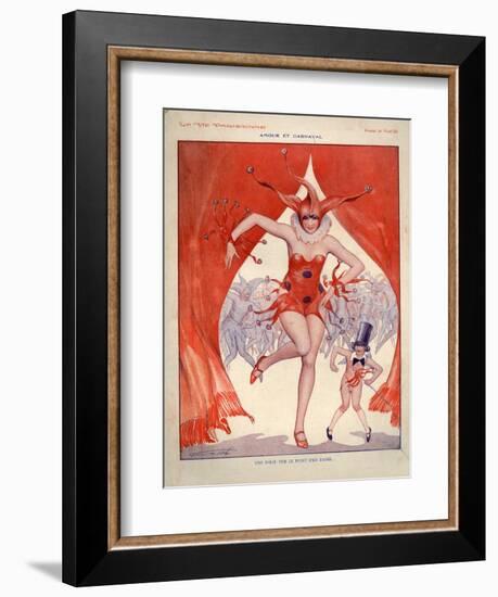 1920s France La Vie Parisienne Magazine Plate-null-Framed Giclee Print