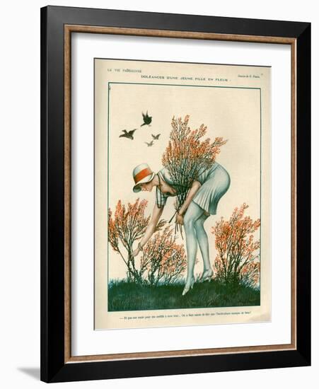 1920s France La Vie Parisienne Magazine Plate-null-Framed Giclee Print