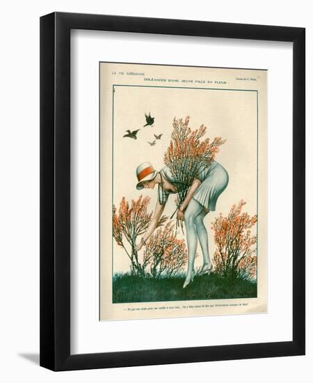 1920s France La Vie Parisienne Magazine Plate-null-Framed Giclee Print