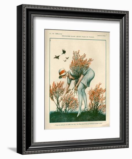 1920s France La Vie Parisienne Magazine Plate-null-Framed Giclee Print