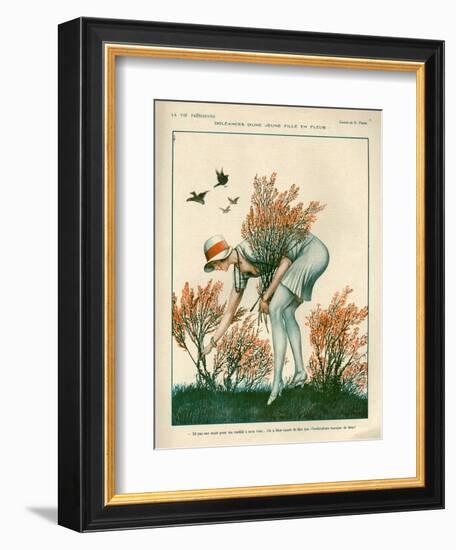 1920s France La Vie Parisienne Magazine Plate-null-Framed Giclee Print