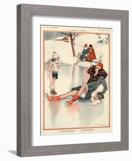 1920s France La Vie Parisienne Magazine Plate-null-Framed Giclee Print