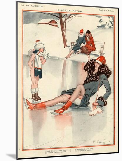 1920s France La Vie Parisienne Magazine Plate-null-Mounted Giclee Print