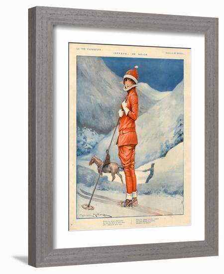 1920s France La Vie Parisienne Magazine Plate-null-Framed Giclee Print